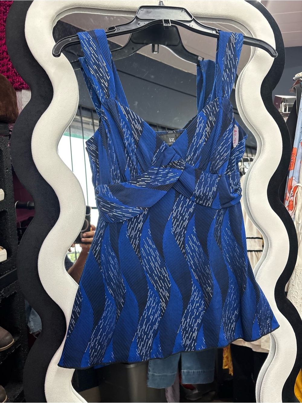 Byer California Blue Twist-Front Knit Camisole